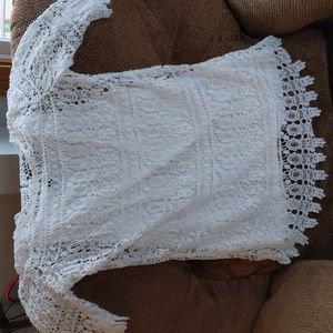 Beautiful lace longer top